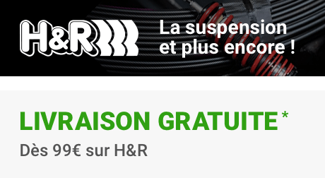H&R : la suspension et plus encore ! Livraison gratuite dès 99€*