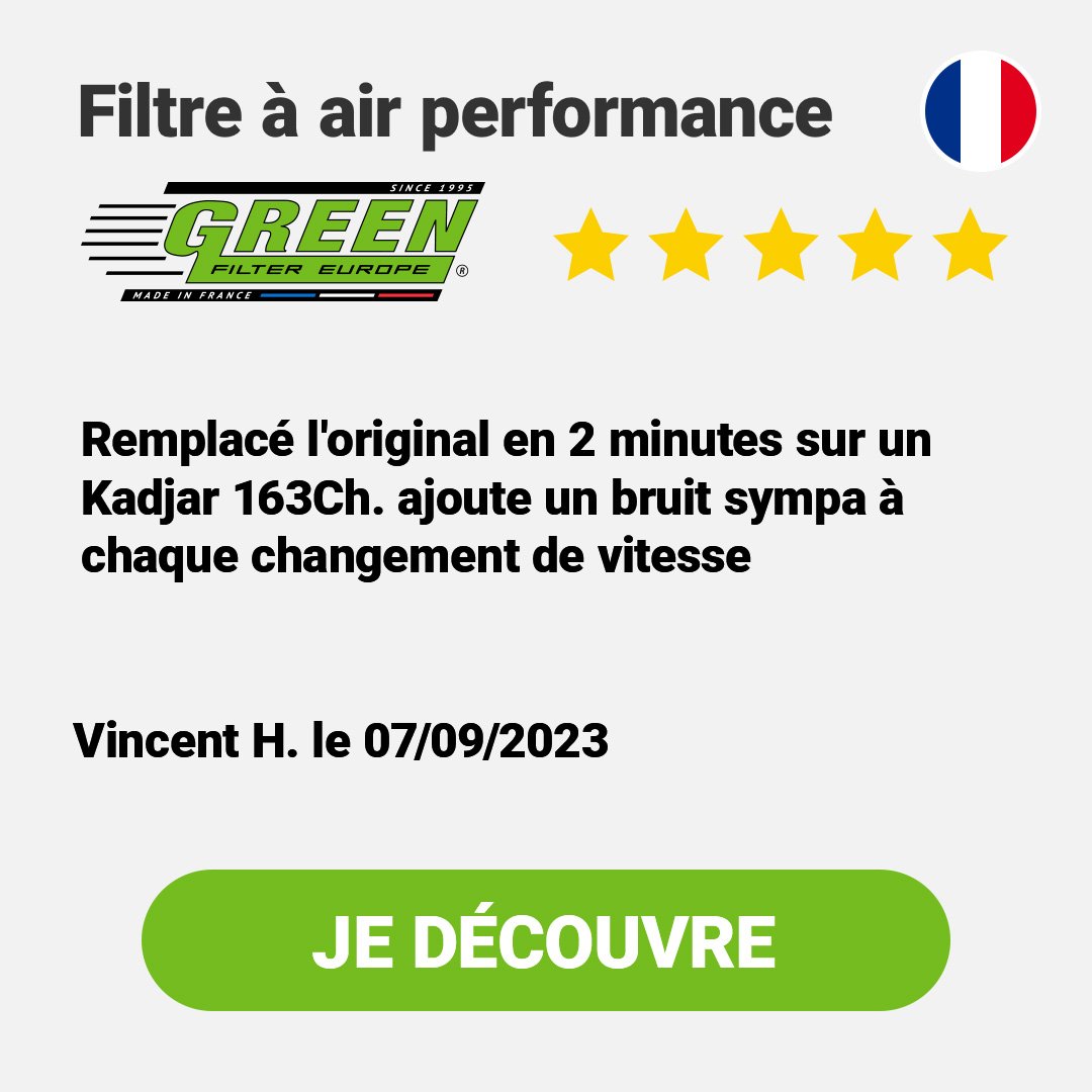 Avis Filtre à air Green