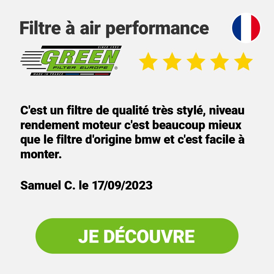 Avis Filtre à air Green