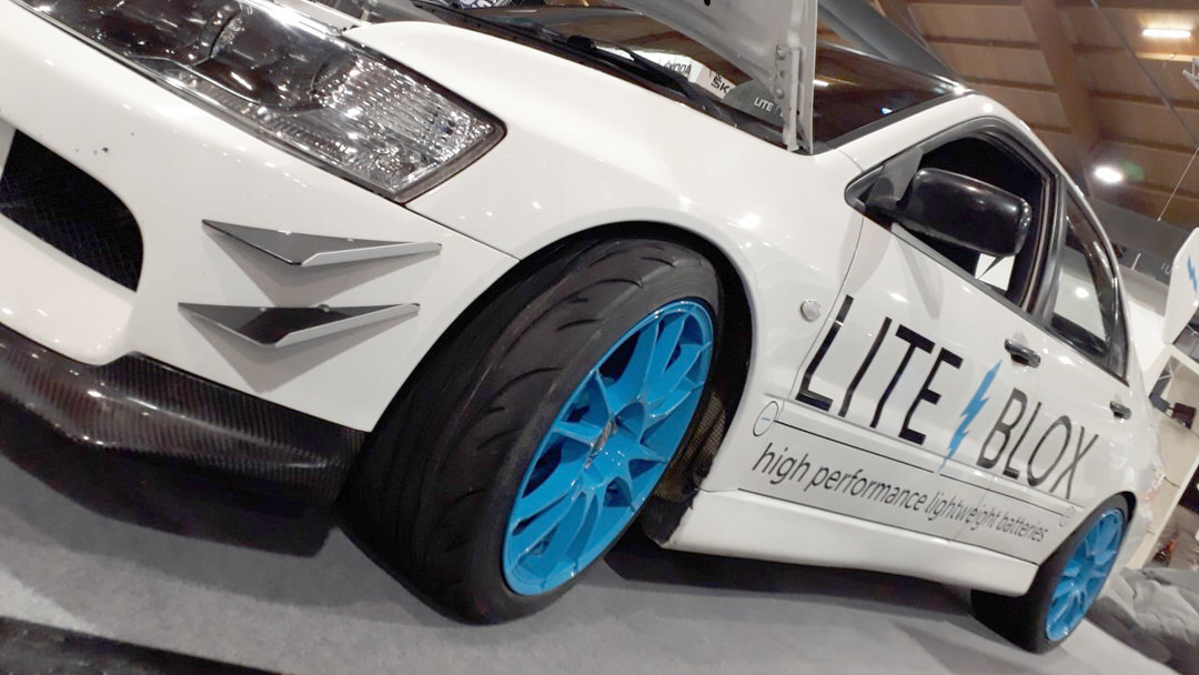 Batterie Lite Blox sur Mitsubishi Lancer EVO 9