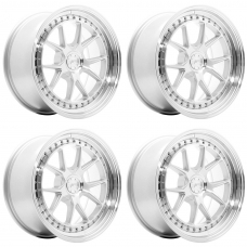 Pack de 4 jantes JR-39 Silver Machined Face - Destockage