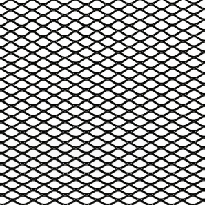 Grille de calandre alu noir - Grande maille