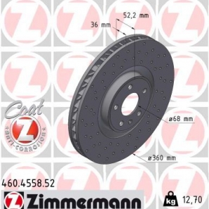 Disque de frein sport percé Sport:Z Zimmermann - 460.4558.52