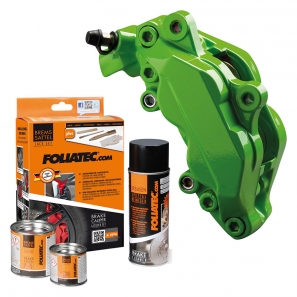 Peinture pour étriers de frein - Vert Foliatec - kit de pose inclus