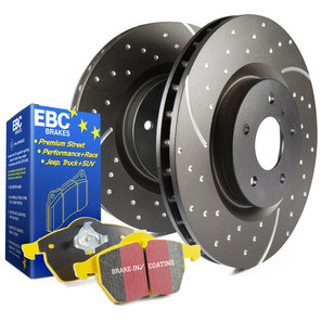 Kit freinage EBC : Plaquettes Yellowstuff + Disques GD Peugeot