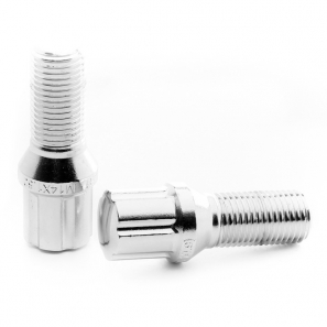 Boulons de roue conique RACING JB1 M14x1,25 L.27mm - Chrome - lot de 20 + 1 adaptateur - Japan Racing