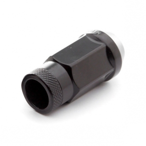 Écrous de roue Forgés conique ouvert RACING JN1 M12x1,25 H.45mm - Noir - lot de 20 + 1 adaptateur - Japan Racing
