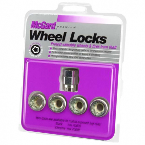 Ecrous antivols de roue - SU - conique 9/16 UNF Haut. 21,7mm - jeu de 4 - McGard 24015SU