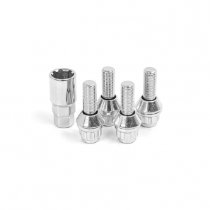Boulons antivols de roue excentrique conique M12x1,25 L.28mm - jeu de 4 - Overflat
