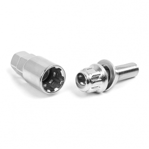 Boulons antivols de roue excentrique conique M12x1,25 L.28mm - jeu de 4 - Overflat