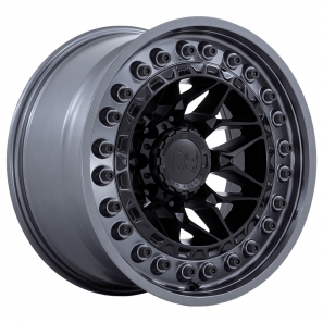 Jante Black Rhino ALPHA Matte Black With Gunmetal Lip