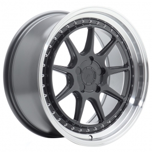 Jante Japan Racing JR-47 Hyper Gray Machined Lip 19 pouces 8.5x19" / ET20 / 5x100 à 5x114,3