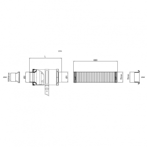 Boite à air carbone OTA étanche universel - BMC - OTA60-65/70L188-B-WP