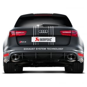 Ligne Akrapovic Evolution Line Titane pour Audi RS6 Avant (C7) (2013 à 2020)- S-AU/TI/3H