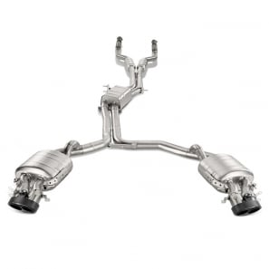 Ligne Akrapovic Evolution Line Titane pour Audi RS6 Avant (C7) (2013 à 2020)- S-AU/TI/3H