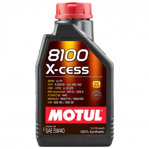 Huile Motul 8100 X-cess 5W40 PSA B71 2296 - 1L