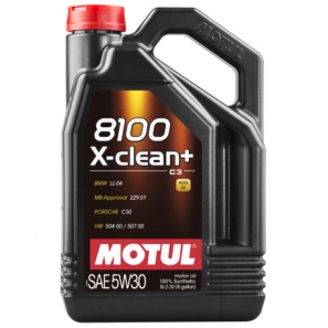 Huile Motul 8100 X-clean+ 5W30 MB-Approval 229.51 - 5L
