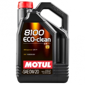 Huile Motul 8100 Eco-clean 0W20 9.55535-GSX/DSX - 5L