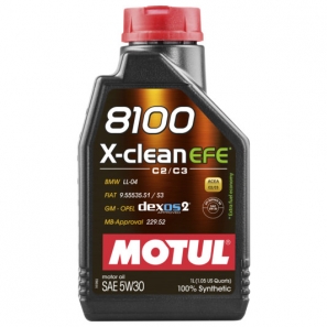 Huile Motul 8100 X-clean EFE 5W30 GM dexos2 - 1L