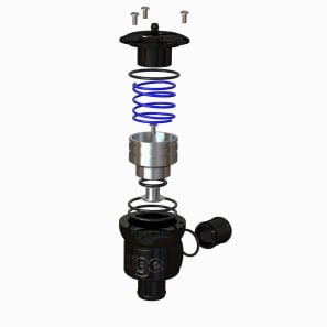 Dump valve à piston et recirculation - Forge - FMDV008-BLA (Noire)